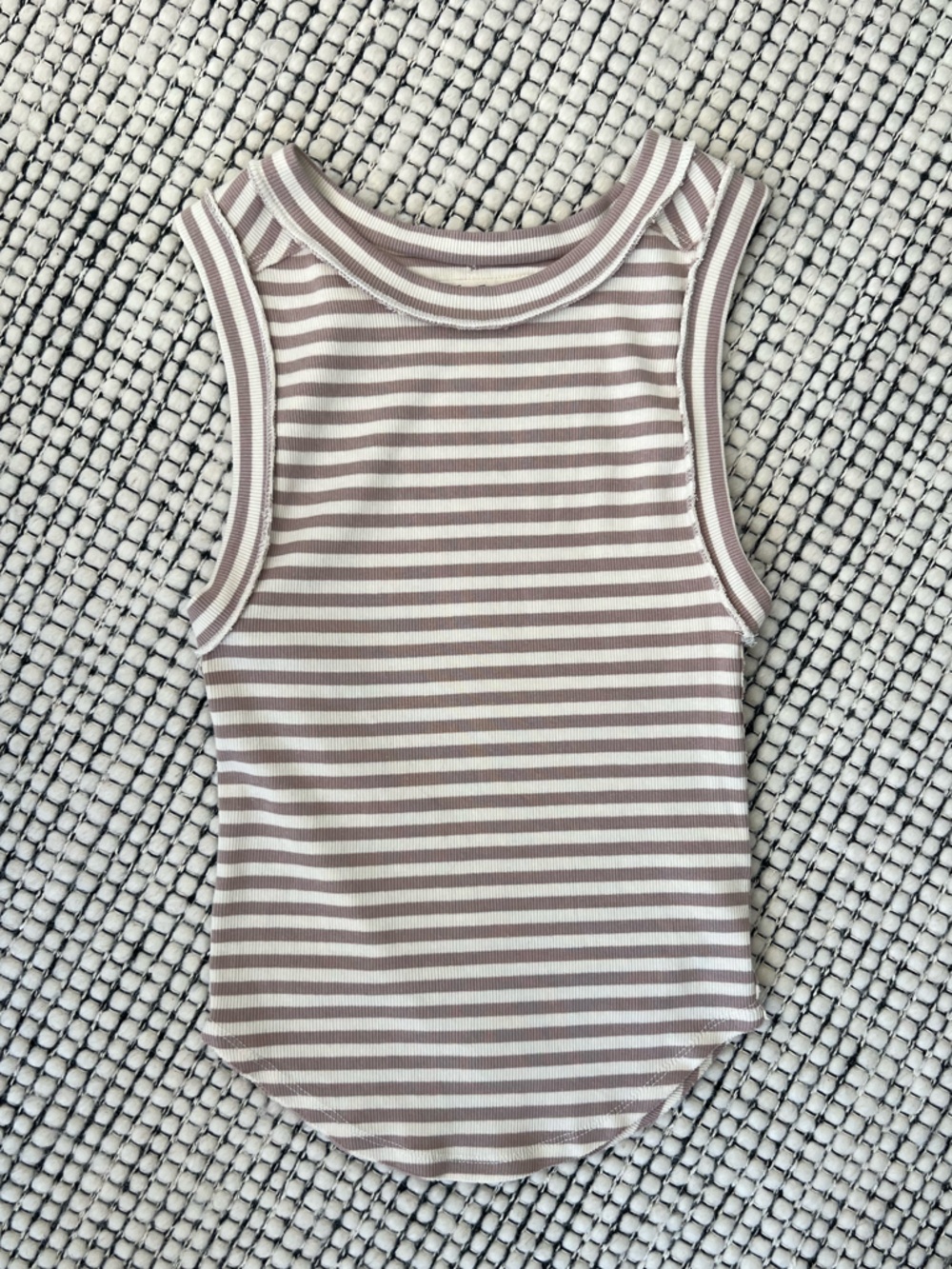 Free People Striped Crop Tank